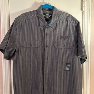 HARLEY DAVIDSON SHORT SLEEVE COTTON MENS SHIRT WORN ONLY ONCE